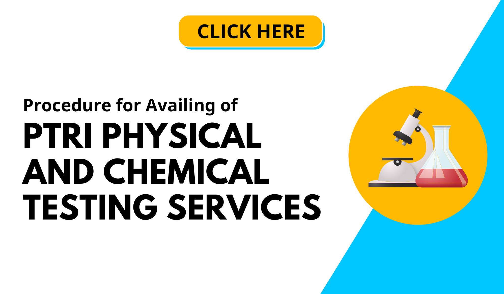 Procedure for availing of PTRI TESTING SERVICES CHEMICAL AND PHYSICAL TESTING LABORATORY